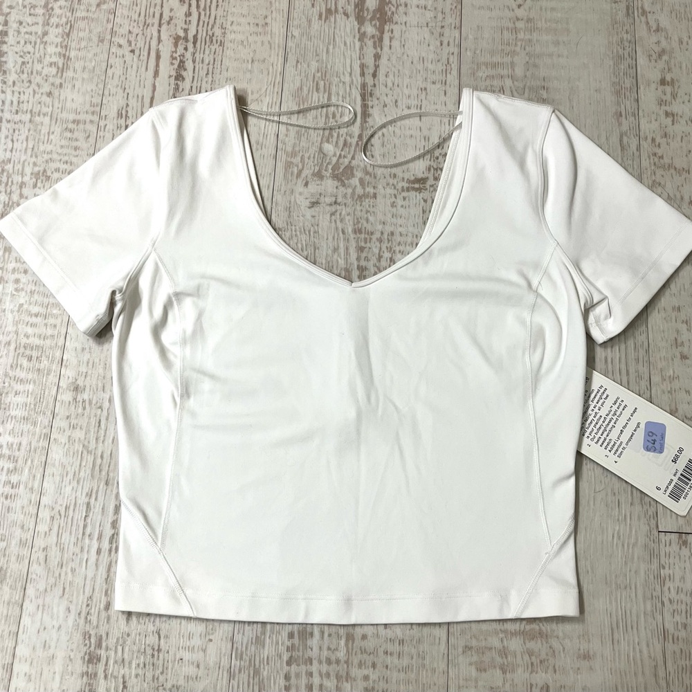 *NWT* Lululemon Align Tee: White/Size 6
